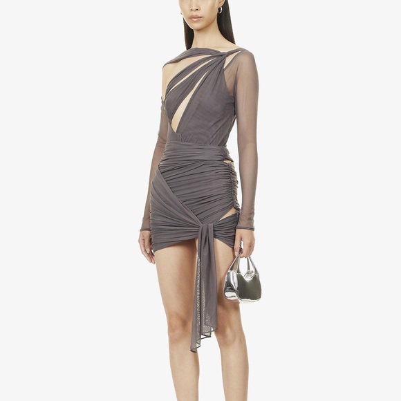 HOUSE OF CB 'Rokael' Shadow Layered Mini Skirt NWOT - Picture 6 of 13